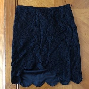 Mini lacy skirt